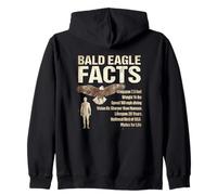 Bald Eagle Facts Wingspan Speed Vision USA Zip Hoodie