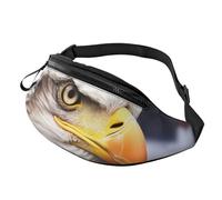 Bald eagle Fanny Pack for Men Women Crossbody Waist Bag Waterproof Sports Belt Bag Outdoor Hip Pack