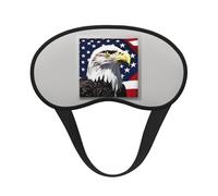 Bald Eagle Flag Print Adults Kids Light Blocking Eye Cover for Travel Daily Use Nap Insomnia Camping