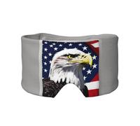 Bald Eagle Flag Print Eye and Ear Muffs Blackout Sleeping Noise Blocking Ear for Adults Kids Men Women