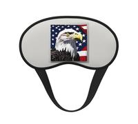 Bald Eagle Flag Print Sleep for Adults Comfortable Eye Mask for Travel Camping Light Blocking Nap Cover