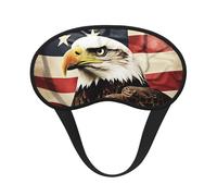 Bald Eagle Flag Veterans Sleep Mask for Men Women Blackout Eye Masks for Sleep, Relaxing Zero Pressure Night Blindfold Soft Breathable Eye Cover for Travel, Night Work, Nap, Office