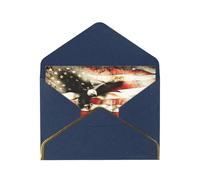 Bald Eagle Flag Veterans Thank You Card Envelope 4x6 Inch Wedding Baby Shower Thank You Bride Shower Business Birthday.