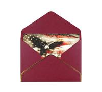 Bald Eagle Flag Veterans Thank You Card Envelope 4x6 Inch Wedding Baby Shower Thank You Bride Shower Business Birthday.