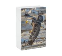 Bald Eagle Flying Cigarette Case Stylish Lightweight Pocket Holder Case for Smoke Waterproof Cigarette Dispenser Cigarettes Accessories for Outdoor Camping Hiking