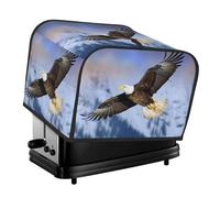 Bald Eagle Flying Toaster Cover, 4 Slice Toaster Dust Cover, Kitchen Toaster Protective Cover
