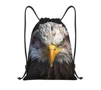 Bald Eagle Gym Bag String Backpack Lightweight Versatile Drawstring Backpack For Swim Beach Women 36X42Cm