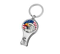 Bald Eagle Head on US Flag Nail Clippers Toenail Clipper Cutters Professional Nail Trimmer Nail Cuticle Cutter for Women Men