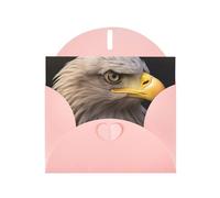 bald eagle Holiday Cards | Double Sided Glitter Cardstock | Christmas, Birthday, Valentine's Day, Wedding & Party Invitations | Envelopes Included