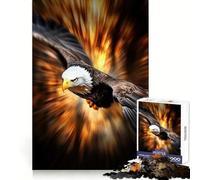 Bald Eagle in Hunt Flight Puzzle for Adults 1000 Pieces Critical Think Serene Escape Uniform Edges Festive Present (38x52cm)
