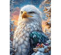 Bald Eagle in Magical Forest 1000-piece Jigsaw Puzzle Bundle Fairy Tale Cute Animal Family Puzzle Lovers Brain Training Mindful Activity Spring Rigid Cardboard 1000 PCS