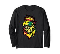 Bald Eagle Juneteenth Black History African American Flag Long Sleeve T-Shirt