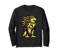 Bald Eagle Juneteenth Black History African American Flag Long Sleeve T-Shirt