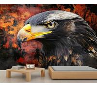 Bald Eagle Mural Wallpaper 100x70cm Eagle Wall Mural Bird Bedroom Wallpaper Animal Wall Decor (Not Peel n' Stick)