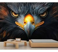 Bald Eagle Mural Wallpaper 400x280cm Patriotic Bird Wall Mural Boys Bedroom Wallpaper Eagle Wall Decor (Not Peel n' Stick)