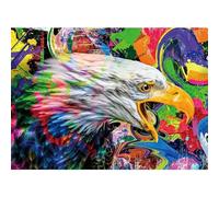 Bald Eagle Oil Painting Puzzle 1000 Pieces Jigsaw Puzzle for Adults, Decompression Toy, Family Game, Home Decoration, 38 x 52 cm