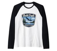 Bald Eagle Pennsylvania Wildlife Nature Bird Outdoor Scenic Raglan Baseball Tee