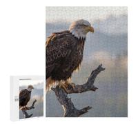 Bald Eagle Perched on Branch Jigsaw Puzzle, 500 PCS, Indoor Activity for The Home, An Absorbing Project for Relaxed Weekends, at Home