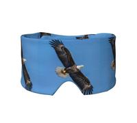Bald Eagle Print Adults Eye and Ear Muffs Soft Blackout Blocking for Sleeping Home Office Travel