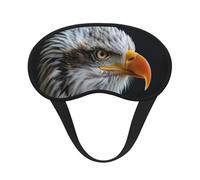 Bald Eagle Print Adults Washable Eye Mask for Sleeping Light Blocking Nap for Night Rest Cover