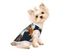 Bald Eagle Print Dog Shirt Summer Pet T-Shirts Stretchy Cats Dogs Tee Shirt Sleeveless Tank Top Dog Vest