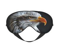 Bald Eagle Print Eye Mask, Soft and Breathable, Suitable for Nap, Travel, and Night Sleep