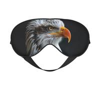 Bald Eagle Print Functionality Outdoor Travel Eye Mask Breathable Camping Meditation Yoga Friendly