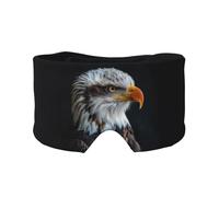 Bald Eagle Print Sleep Eye and Ear Muffs Blocking for Home Office Camping Airplane Travel Nap Aid