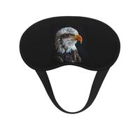 Bald Eagle Print Unisex Washable Eye Mask Sleeping Light-Blocking Cover for Home Hotel Camping