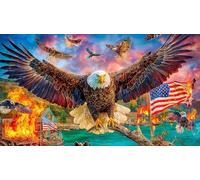Bald Eagle Recycled Paper Jigsaw Puzzle 1000 Piece - Fun Present & Great Gift Idea for Adults 75x50/1000pcs