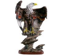 Bald Eagle Sculpture, Home Decor Statue, Living Room Large Decoration, Resin Crafts, 48cm