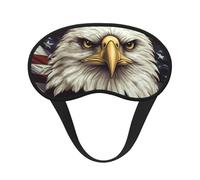 Bald Eagle Sleep Mask for Side Sleepers: Blackout Eye Masks for Sleeping - Soft Breathable Soft Eye Shade Cover for Travel - Adjustable Night Blindfold for Men Women Gifts
