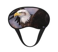 Bald Eagle Sleep Mask for Side Sleepers: Blackout Eye Masks for Sleeping - Soft Breathable Soft Eye Shade Cover for Travel - Adjustable Night Blindfold for Men Women Gifts