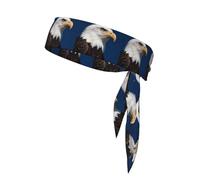 Bald eagle Sports Performance Headband - Double Sided Moisture Control Headband for Running, Gym & Outdoor Activities