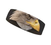 Bald Eagle Sports Sweatband 15" Polyester Hairband Absorbent Quick-Dry Headband for Running, Yoga