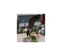 Bald Eagle Statue Outdoor Garden Sculpture Metal Yard Art Lawn Decoration