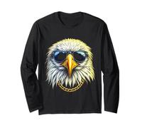 Bald Eagle Sunglasses, Cool Funny Rebel Boss Hip 4th of July Long Sleeve T-Shirt