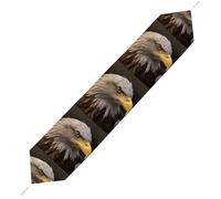 Bald Eagle Table Runner for Dining Table, Short Plush Runners Washable & Durable Tablerunner Modern Home Decor for Wedding, Kitchen, Holiday 178*33cm