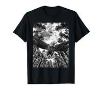 Bald Eagle UFO Invasion Forest T-Shirt