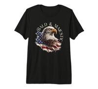 Bald Eagle USA - Bald & Majestic Premium T-Shirt