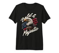 Bald Eagle USA - Bald & Majestic Premium T-Shirt
