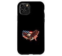 Bald Eagle USA Map American Flag Patriotic Vintage Distress Case for iPhone 11 Pro
