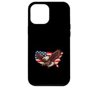Bald Eagle USA Map American Flag Patriotic Vintage Distress Case for iPhone 12 Pro Max