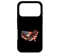 Bald Eagle USA Map American Flag Patriotic Vintage Distress Case for iPhone 17 Pro