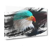 Bald Eagle V2 Canvas Print | Gallery Wrapped 30mm Frame Wall Art | 30x20 inches | Ready to Hang | Modern Animals Picture | Living Room Bedroom Lounge Office