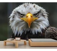 Bald Eagle Wall Murals, Us Bird Mural, Eagle Wallpaper for Living Room Bedroom Study TV Background Decor - 200x140cm