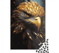 Bald Eagle Wooden Jigsaw Puzzles for Adults 1000 Piece Toys Family Jigsaw Games Birthday Puzzle Educational Boys Girls 1000pcs (75x50cm)