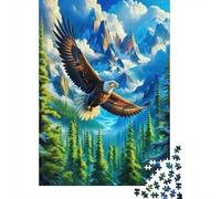 Bald Eagle1000 Pieces Jigsaw Puzzles for Adults And Kids Family Game Forest Snow MountainFun And Challenging for Home Decoration Great Gift Idea70x50cm/1000pcs