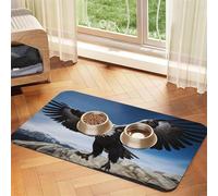 Bald eagle2 Print Pet Feeding Mat Dog Mat for Food and Water Bowl Dogs Water Dispenser Mat Dogs Accessories