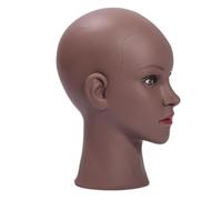 Bald Female Mannequin Head with Lash Training Wigs Professional Cosmetology for Wigs Making Display Model Bald Manikin Head
